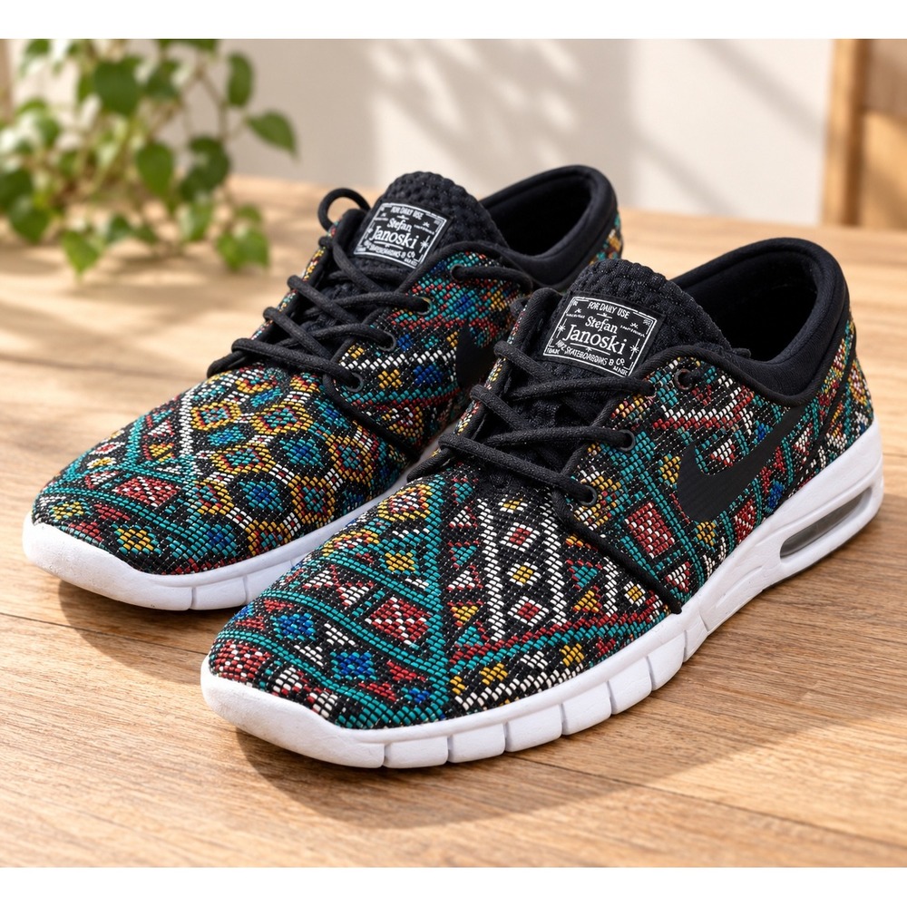 Nike SB Stefan Janoski Max Premium Mexican Blanket Sneakers 807497-003 m 8 w 10